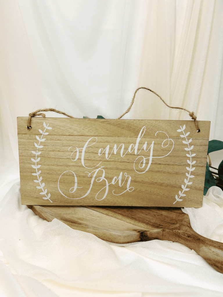 Candy Bar Schild
