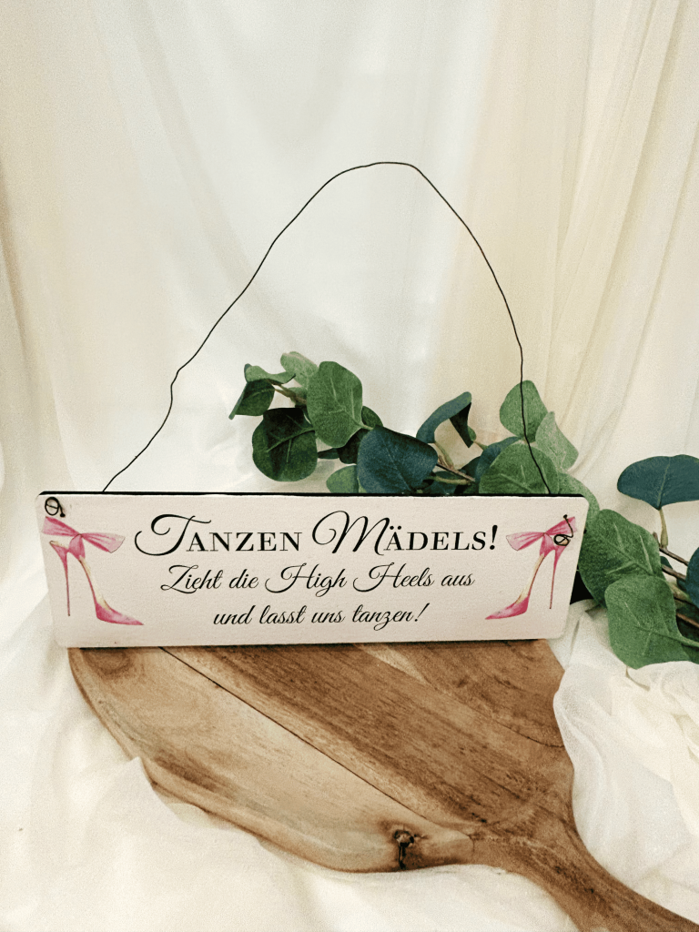 Tanzen Mädels Schild
