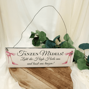 Tanzen Mädels Schild
