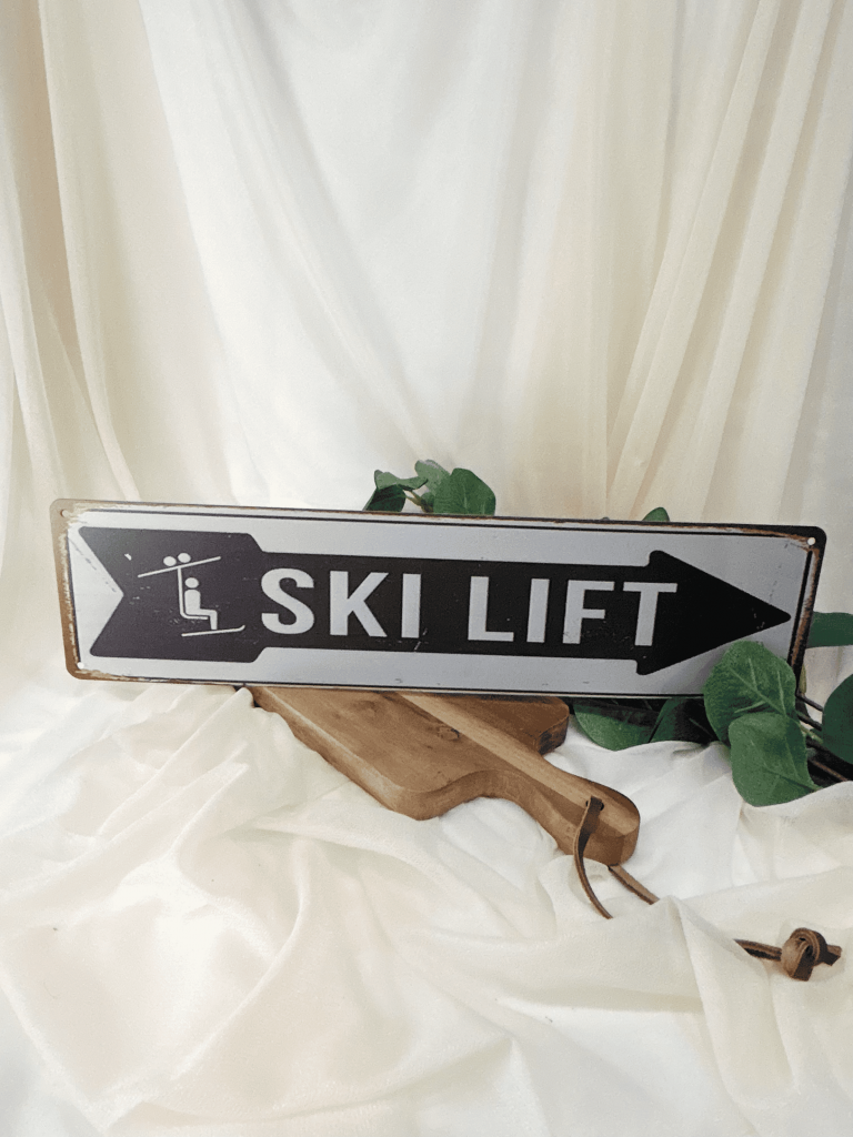 Ski Lift Schild