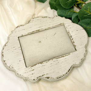 Ringkissen mit Holzrahmen