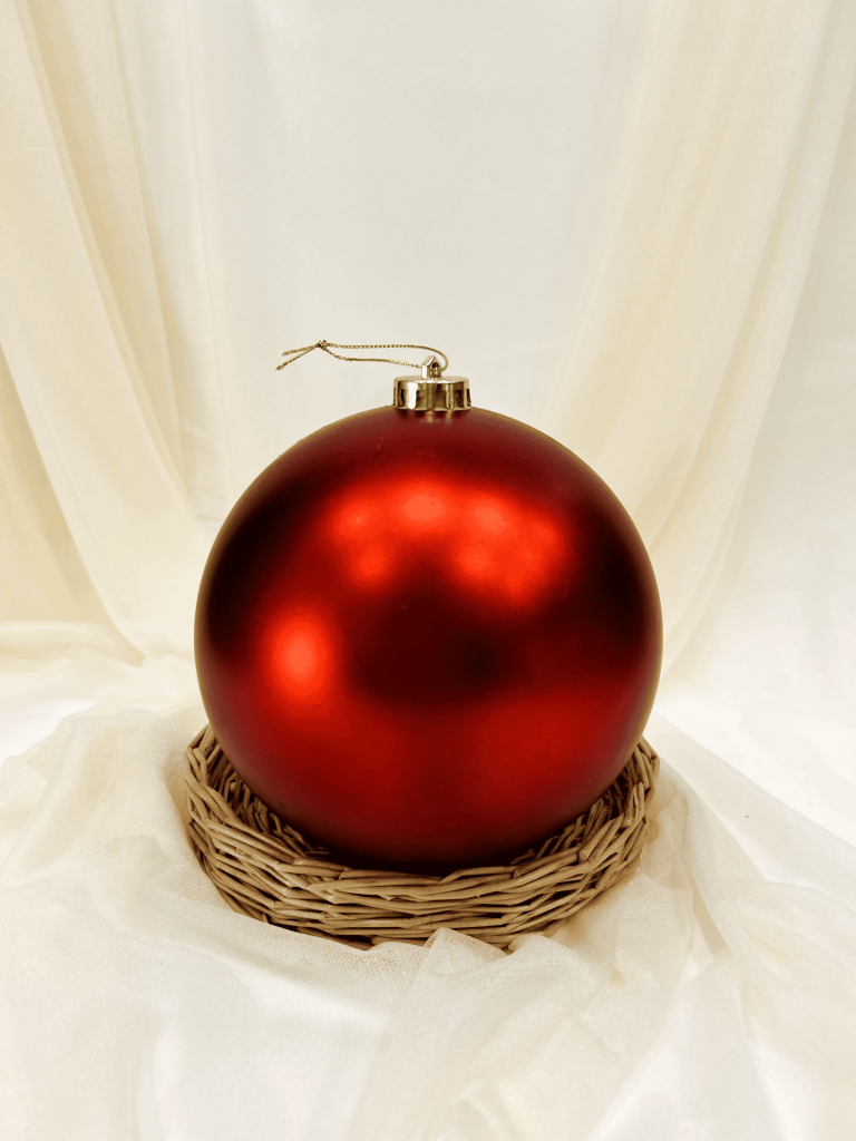 Weihnachtskugel rot XL