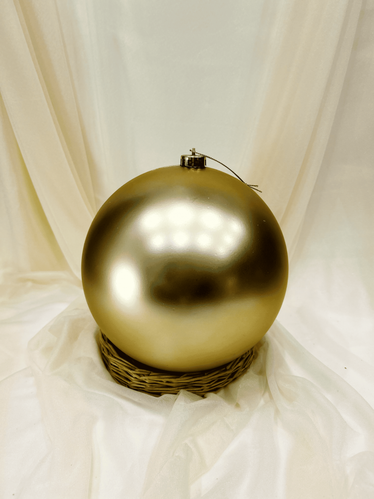 Weihnachtskugel gold XL