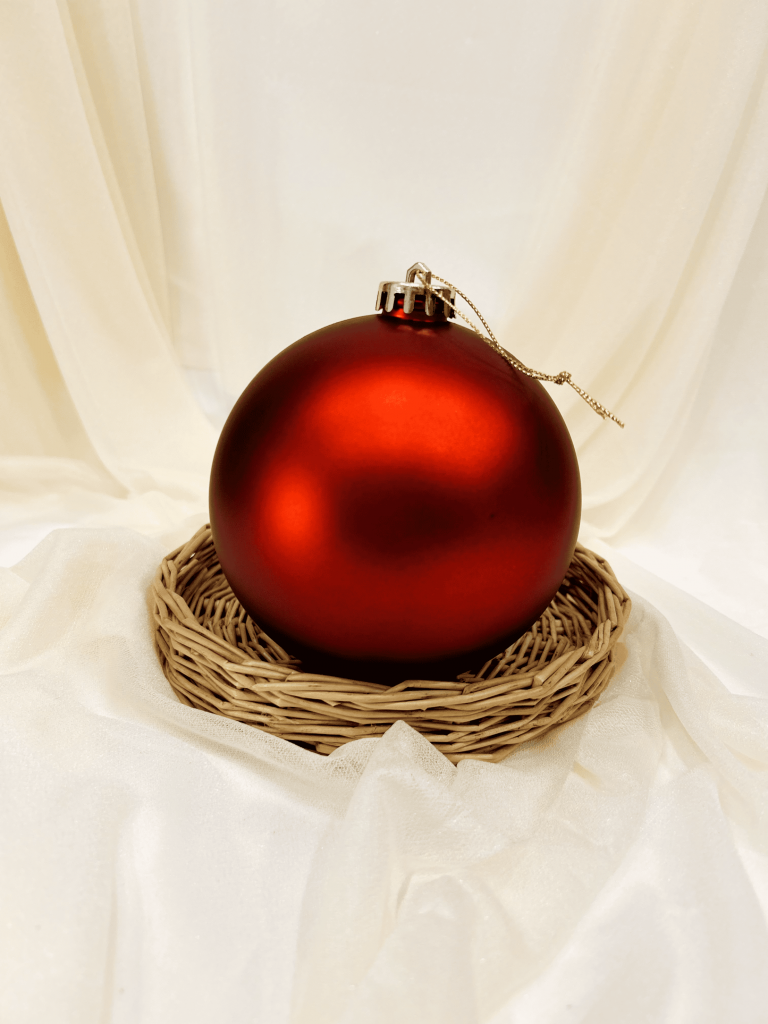 Weihnachtskugel rot L