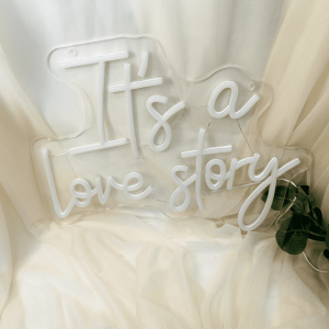 it´s a lovestory Leuchtschild