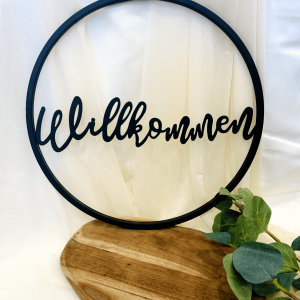 Willkommen Schild