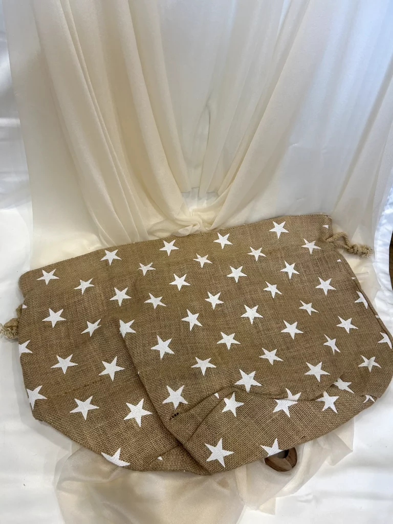 Jutesack mit Sternen
