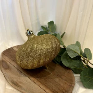 Weihnachtskugel spitz gold