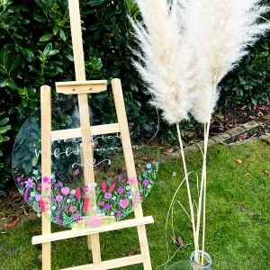 Willkommen Schild rund