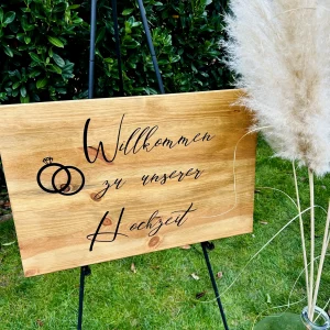 Willkommen Schild Hochzeit