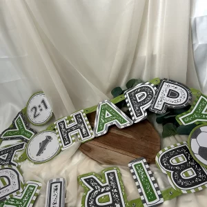 Fußball Girlande Happy Birthday