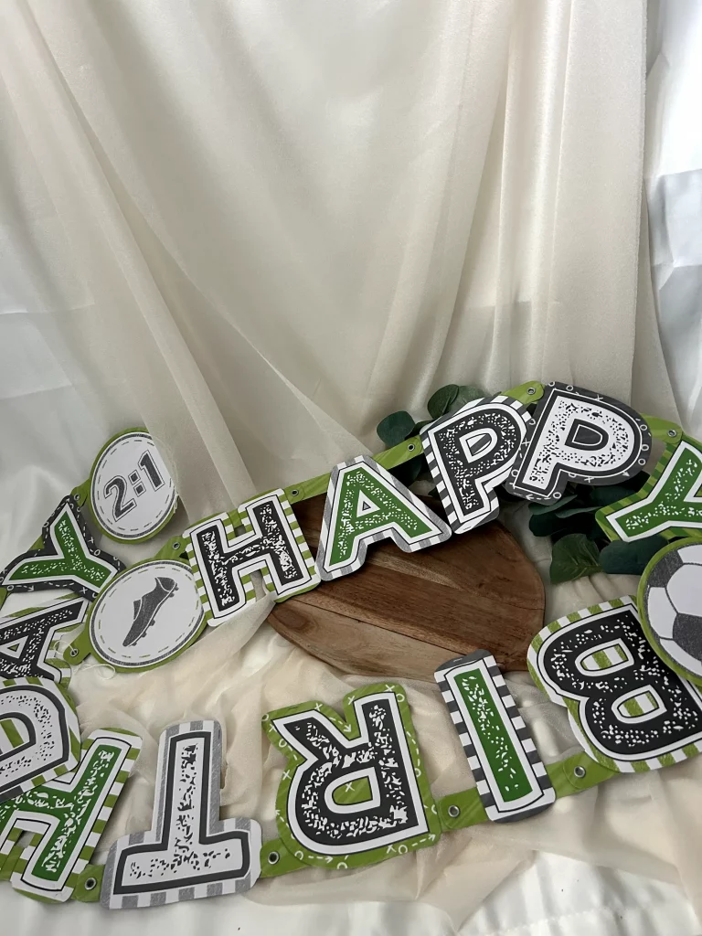 Fußball Girlande Happy Birthday