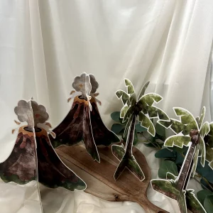 Vulkan und Palmen Aufsteller