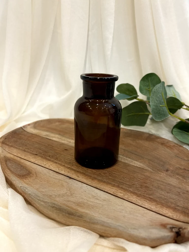 Vase braun klein